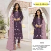 Mah E Rooh 5154 A To F Georgette Embroidery Salwar Suits Collections
